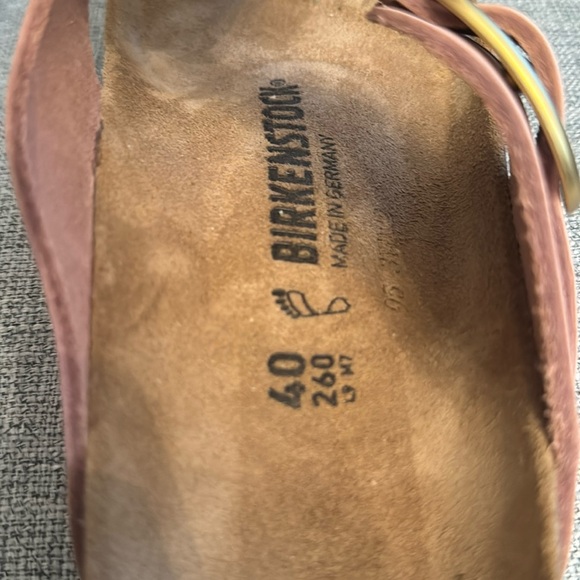 BIRKENSTOCK Gizeh Big Buckle Nubuck Leather Sandals - Picture 9 of 9